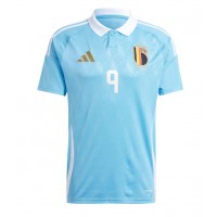 Camisa de Futebol Bélgica Leandro Trossard #9 Equipamento Secundário Europeu 2024 Manga Curta